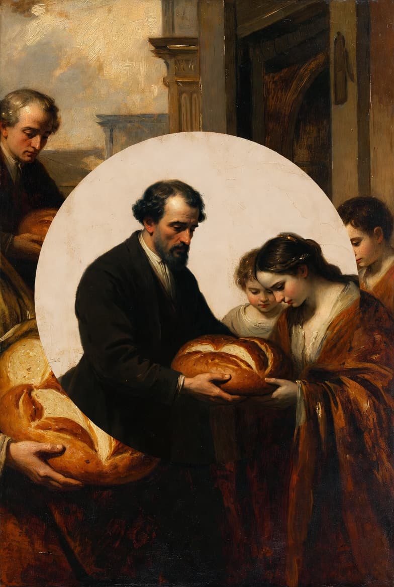 Bread given at the church door